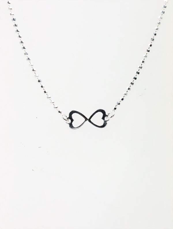 Collier  mit kleinen Herzen in Sterlingsilber – Bild 4