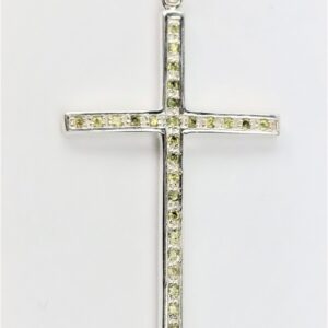 Kreuz-Anhänger in Sterlingsilber rhodiniert mit Perido