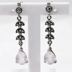 Ohrstecker Sterlingsilber rhodiniert mit Markasiten
