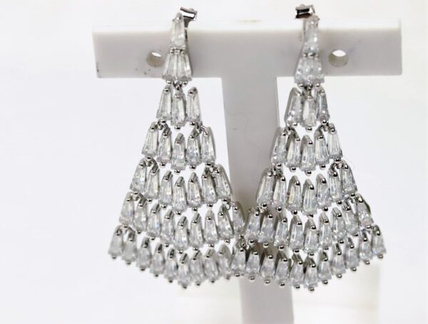 wunderschöne Ohrstecker in Sterlingsilber rhodiniert – Bild 4