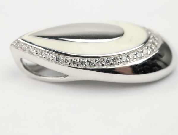 Anhänger  in Sterlingsilber rhodiniert mit Kette – Bild 3