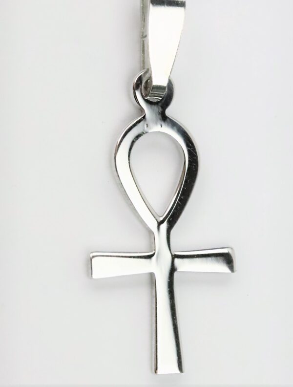 Anhänger Kreuz  in Sterlingsilber rhodiniert – Bild 2