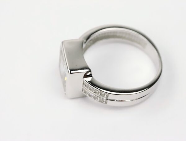 Ring in Sterlingsilber rhodiniert mit Zirkonia – Bild 3