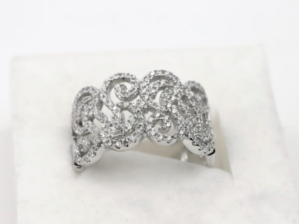 Ring  in Sterlingsilber rhodiniert – Bild 2