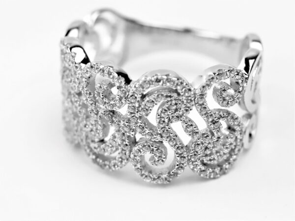 Ring  in Sterlingsilber rhodiniert