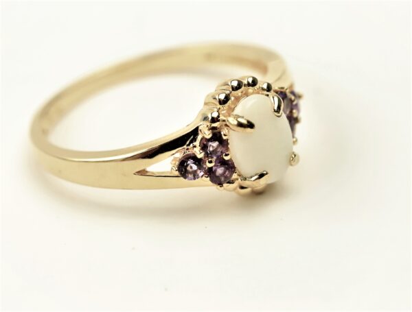 Ring in Sterlingsilber hart vergoldet  mit Opal – Bild 3