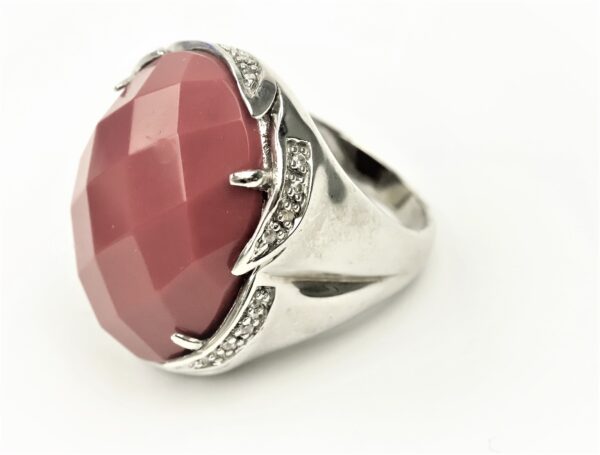 stabiler Ring  Sterlingsilber rhodiniert