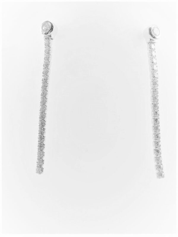 Ohrstecker in Sterlingsilber rhodiniert mit Zirkonia – Bild 5