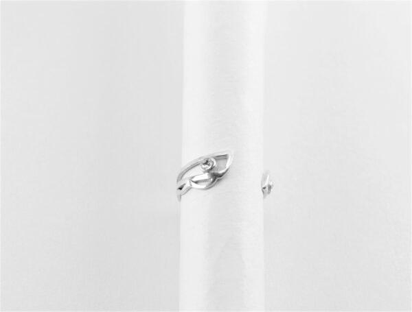 Zehring in Sterlingsilber mit Zirkonia - – Bild 3