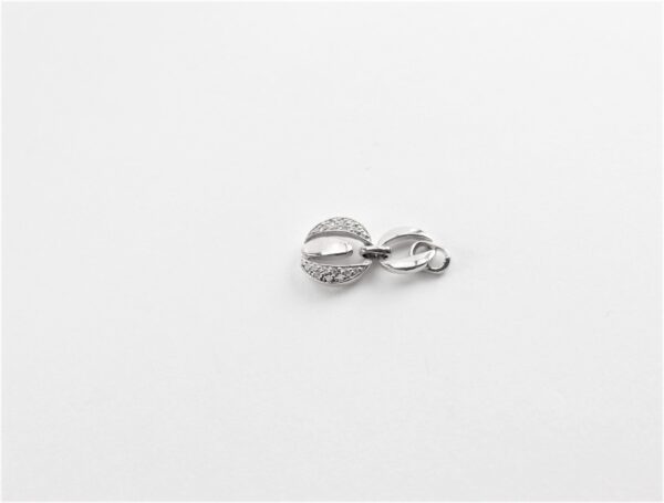 Anhänger   Sterlingsilber  mit klaren Zirkonia – Bild 4