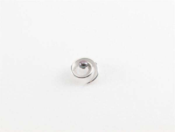 Anhänger   mit Muschelperle in Sterlingsilber rhodiniert – Bild 3