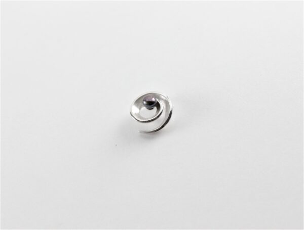 Anhänger   mit Muschelperle in Sterlingsilber rhodiniert – Bild 4