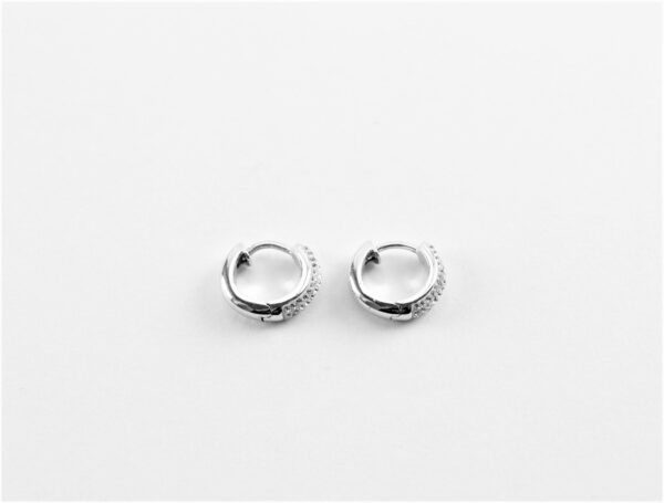 Creolen in Sterlingsilber mit Zirkonia – Bild 5