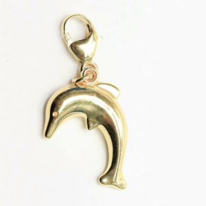 Ein kleiner Delphin in Gelbgold