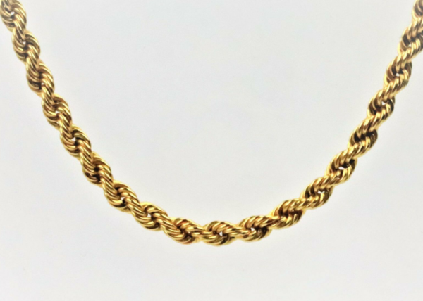 Sehr schöne, gedrehte Kette 585 Gold ( 14 Karat ) – Bild 4