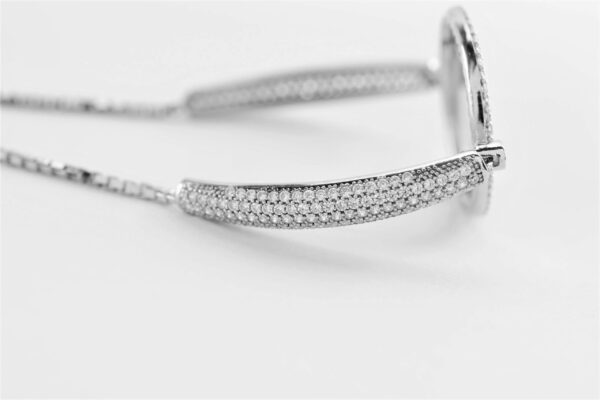 Sehr feines Armband  Sterlingsilber rhodiniert – Bild 3