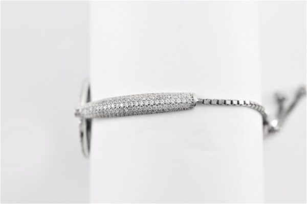 Sehr feines Armband  Sterlingsilber rhodiniert – Bild 5