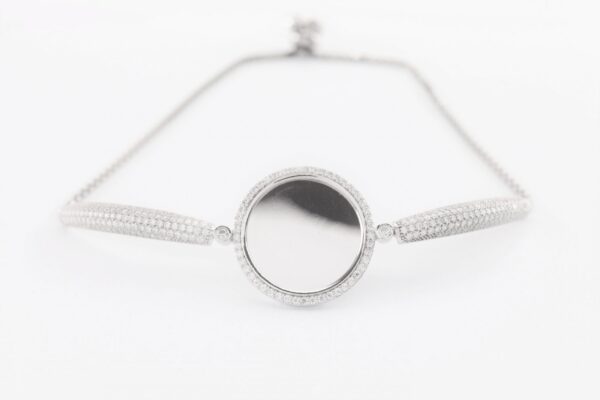 Sehr feines Armband  Sterlingsilber rhodiniert – Bild 6