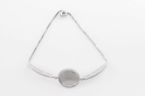 Sehr feines Armband  Sterlingsilber rhodiniert – Bild 7
