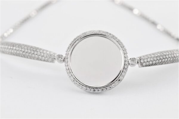 Sehr feines Armband  Sterlingsilber rhodiniert – Bild 8
