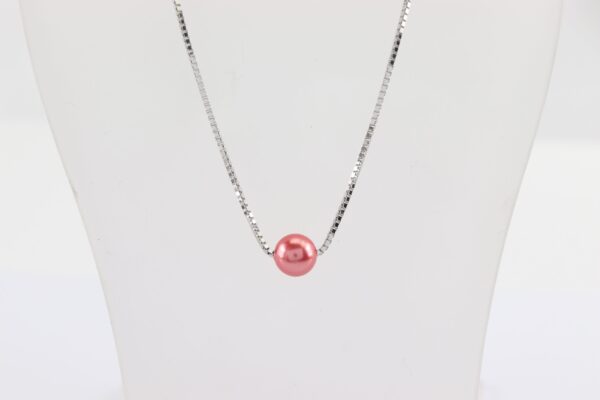 Sehr schönes Collier Sterlingsilber mit Kunstperle – Bild 3