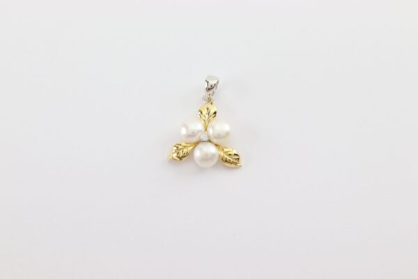 Anhänger mit Muschelkernperle und Zirkonia  in Sterlingsilber – Bild 4