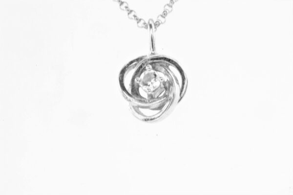 Sehr feines Collier in Sterlingsilber