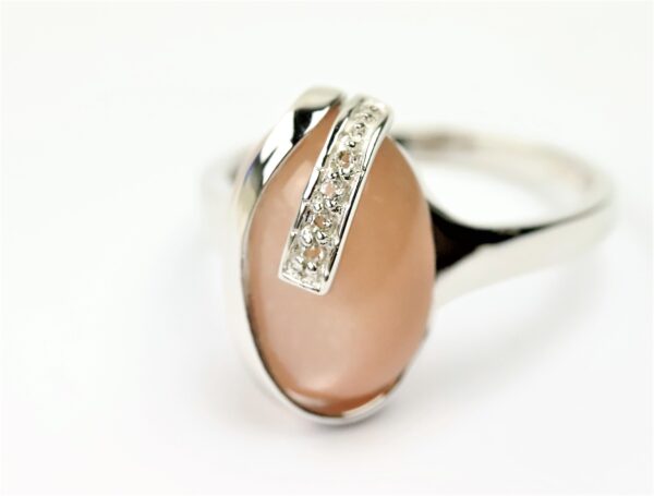Ring    in Sterlingsilber rhodiniert – Bild 2