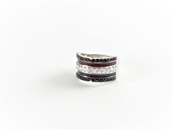 ein breiter, schöner Ring in Sterlingsilber rhodiniert – Bild 6