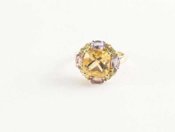 sehr schöner Ring in Sterlingsilber mit echten Steinen – Bild 9