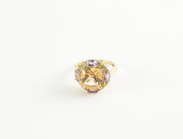 sehr schöner Ring in Sterlingsilber mit echten Steinen – Bild 8