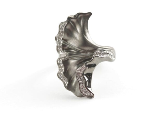 superschöner Ring  in Sterlingsilber geschwärzt – Bild 11