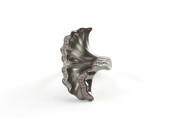 superschöner Ring  in Sterlingsilber geschwärzt – Bild 4