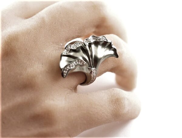 superschöner Ring  in Sterlingsilber geschwärzt – Bild 6