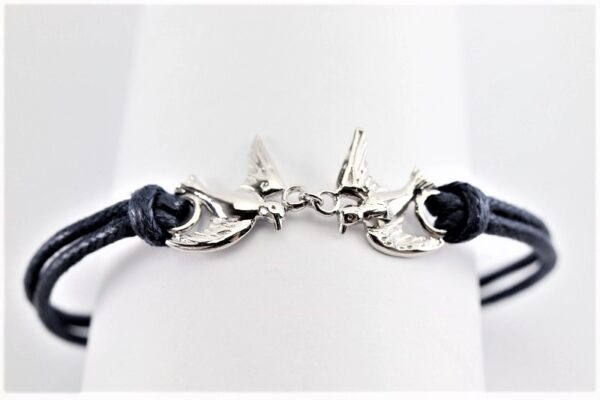 Jugendliches Armband Vögel und Verschluss in Sterlingsilber