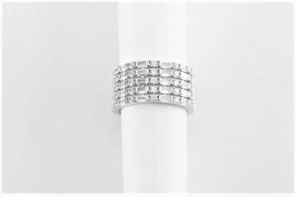 stabiler Ring in Sterlingsilber rhodiniert – Bild 5