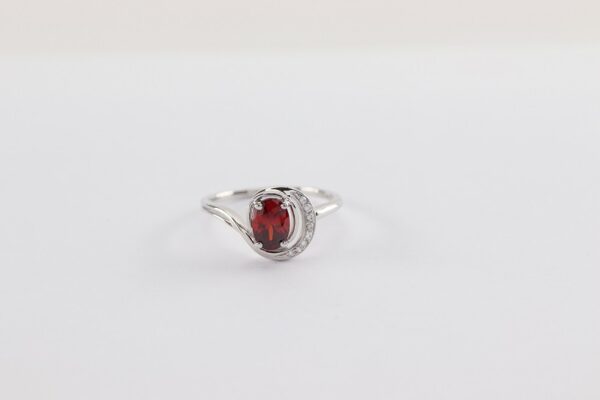 Ring in Sterlingsilber rhodiniert