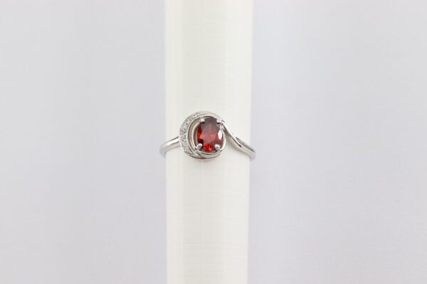 Ring in Sterlingsilber rhodiniert – Bild 4