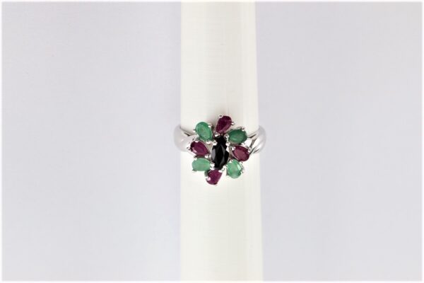 ein besonderer Ring in Sterlingsilber mit echten Steinen – Bild 4