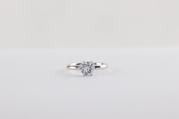 sehr feiner Ring in Sterlingsilber rhodiniert – Bild 5