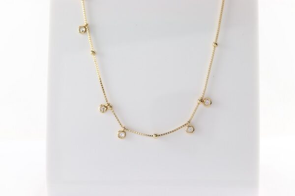 superschönes Collier in Sterlingsilber vergoldet – Bild 4