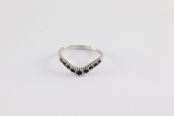 wunderschöner Ring in Sterlingsilber mit Saphiren – Bild 8