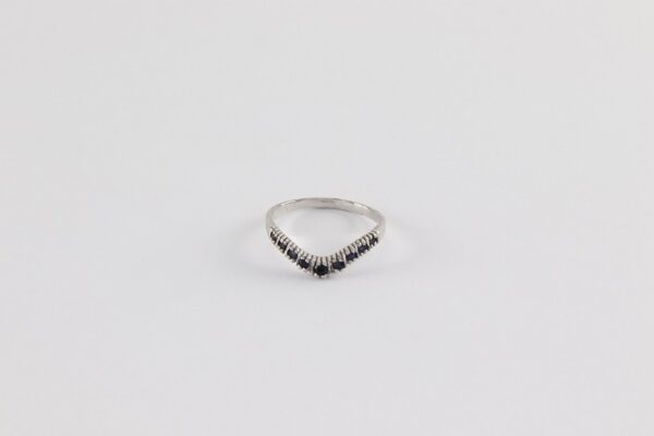 wunderschöner Ring in Sterlingsilber mit Saphiren – Bild 4