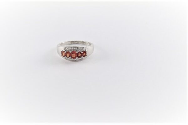feiner Ring in Sterlingsilber rhodiniert – Bild 3