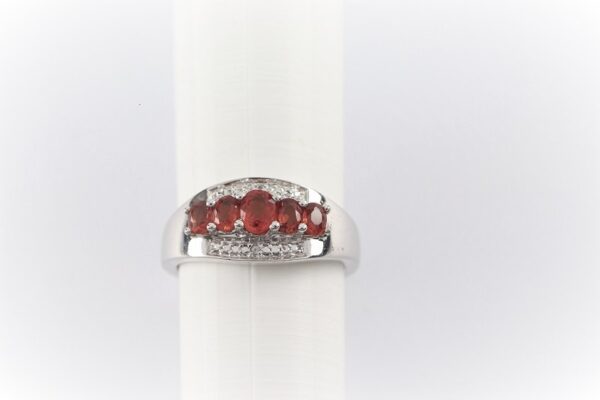 feiner Ring in Sterlingsilber rhodiniert – Bild 5