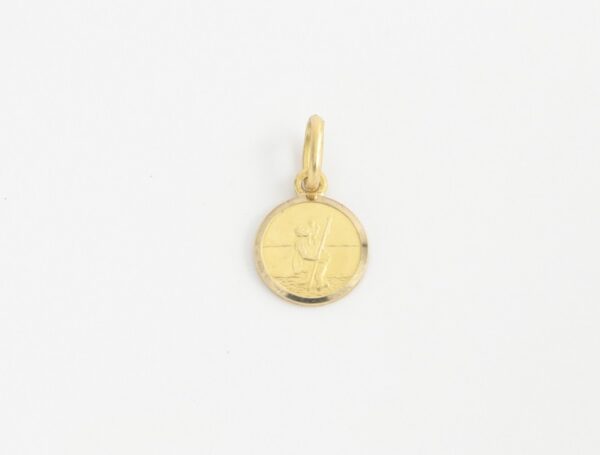 kleiner Anhänger Christopherus in Gelbgold