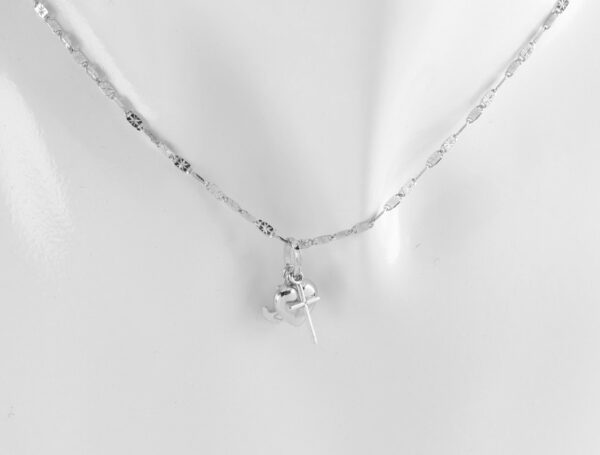 Glaube-Hoffnung-Liebe mit Kette in Weißgold – Bild 5