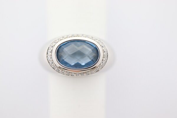Damenring in Sterlingsilber mit Aquamarin – Bild 3