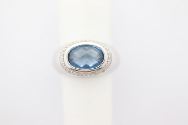 Damenring in Sterlingsilber mit Aquamarin – Bild 4