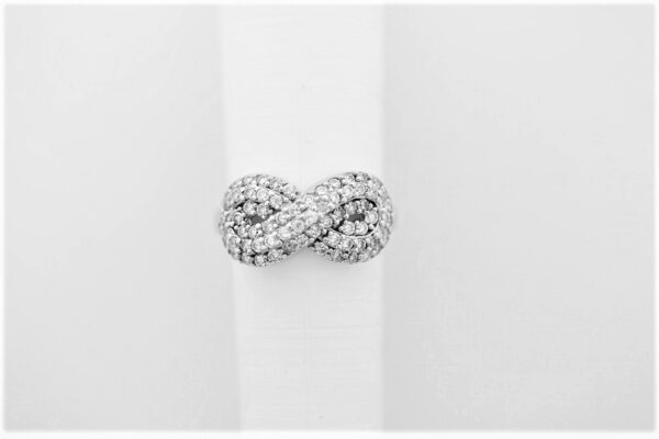 feiner Ring in Sterlingsilber mit Zirkonia – Bild 3